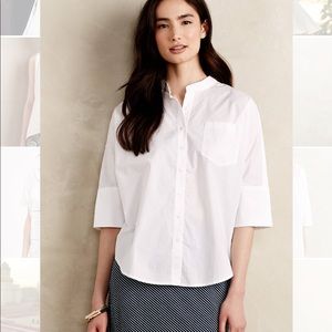 ANTHROPOLOGIE: Poplin Top
